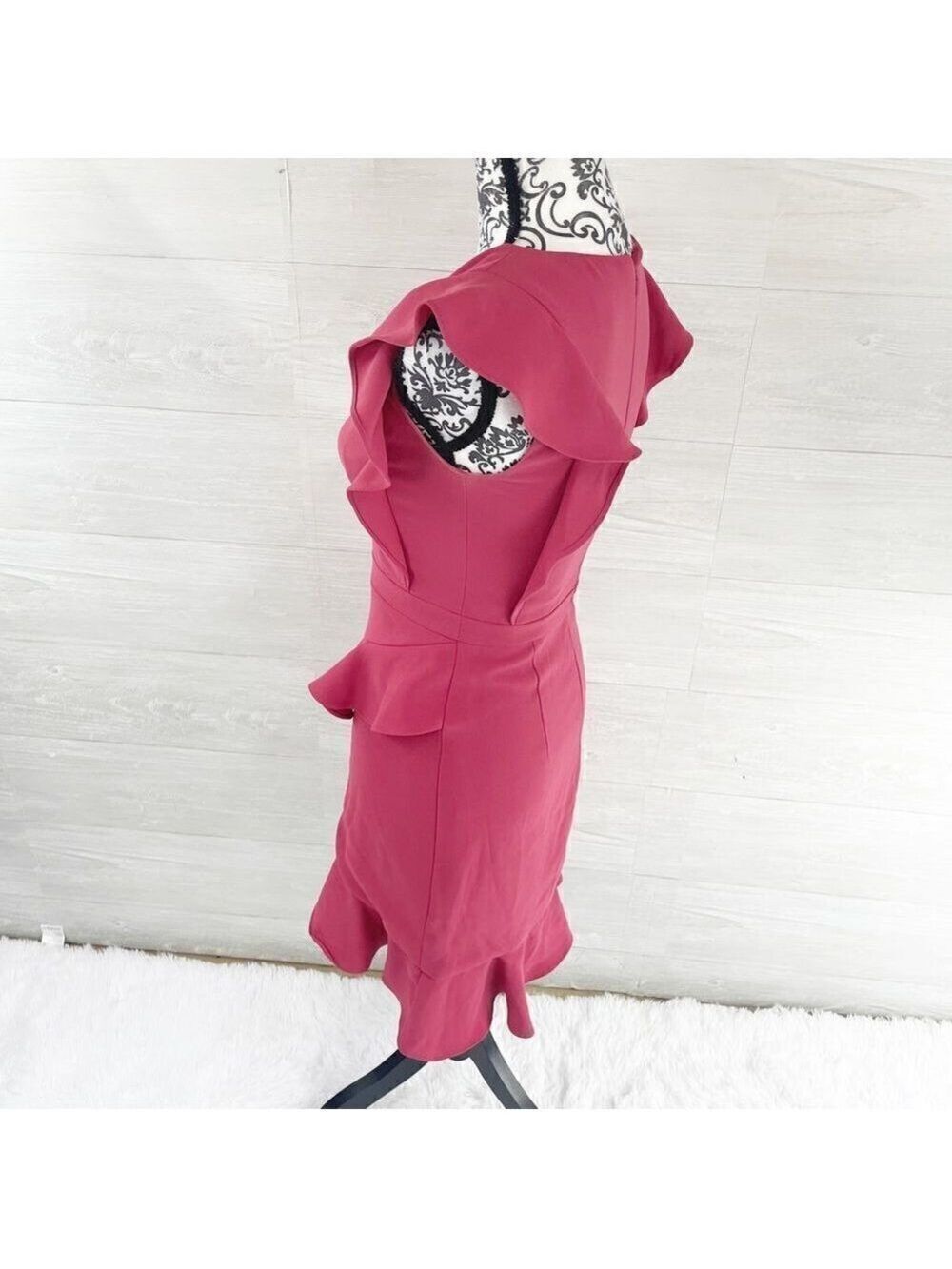Anthropologie ML Monique Lhuillier Asymmetrical Ruffle Dress - Picture 6 of 10